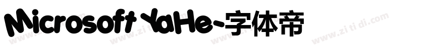 Microsoft YaHe字体转换